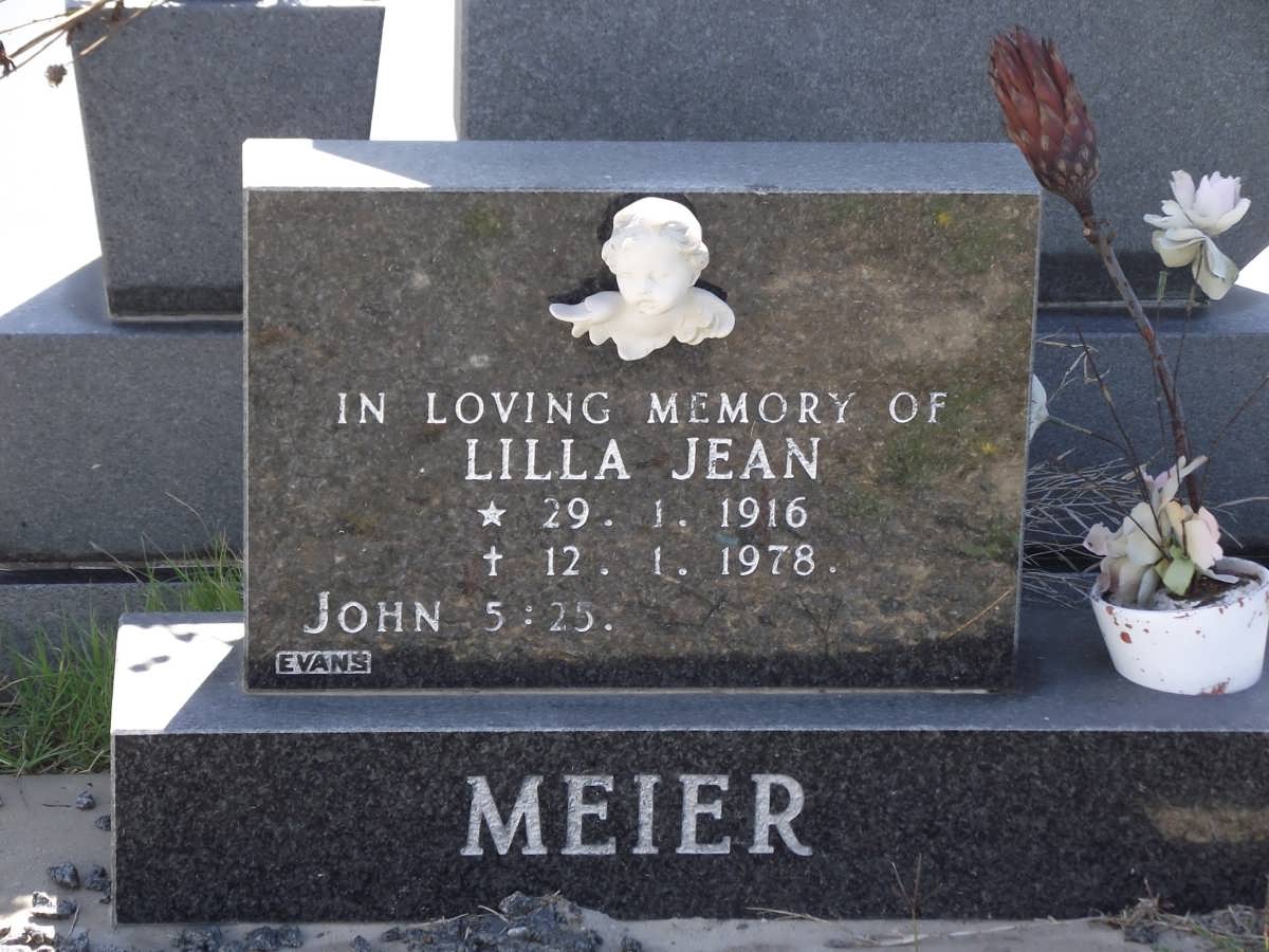 MEIER Lilla Jean 1916-1978