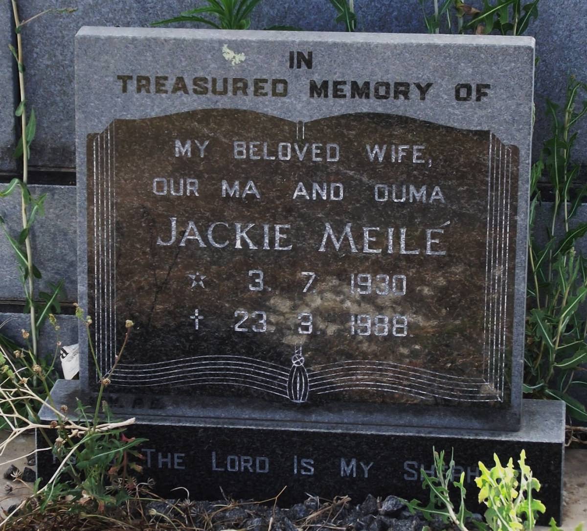 MEILE Jackie 1930-1988