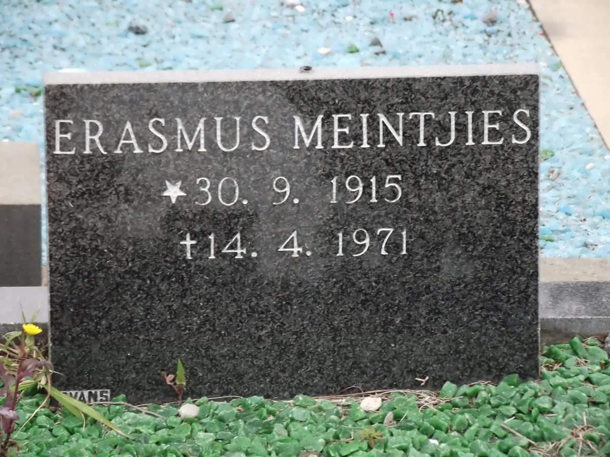 MEINTJIES Erasmus 1915-1971