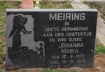 MEIRING Johanna Maria 1972-1972