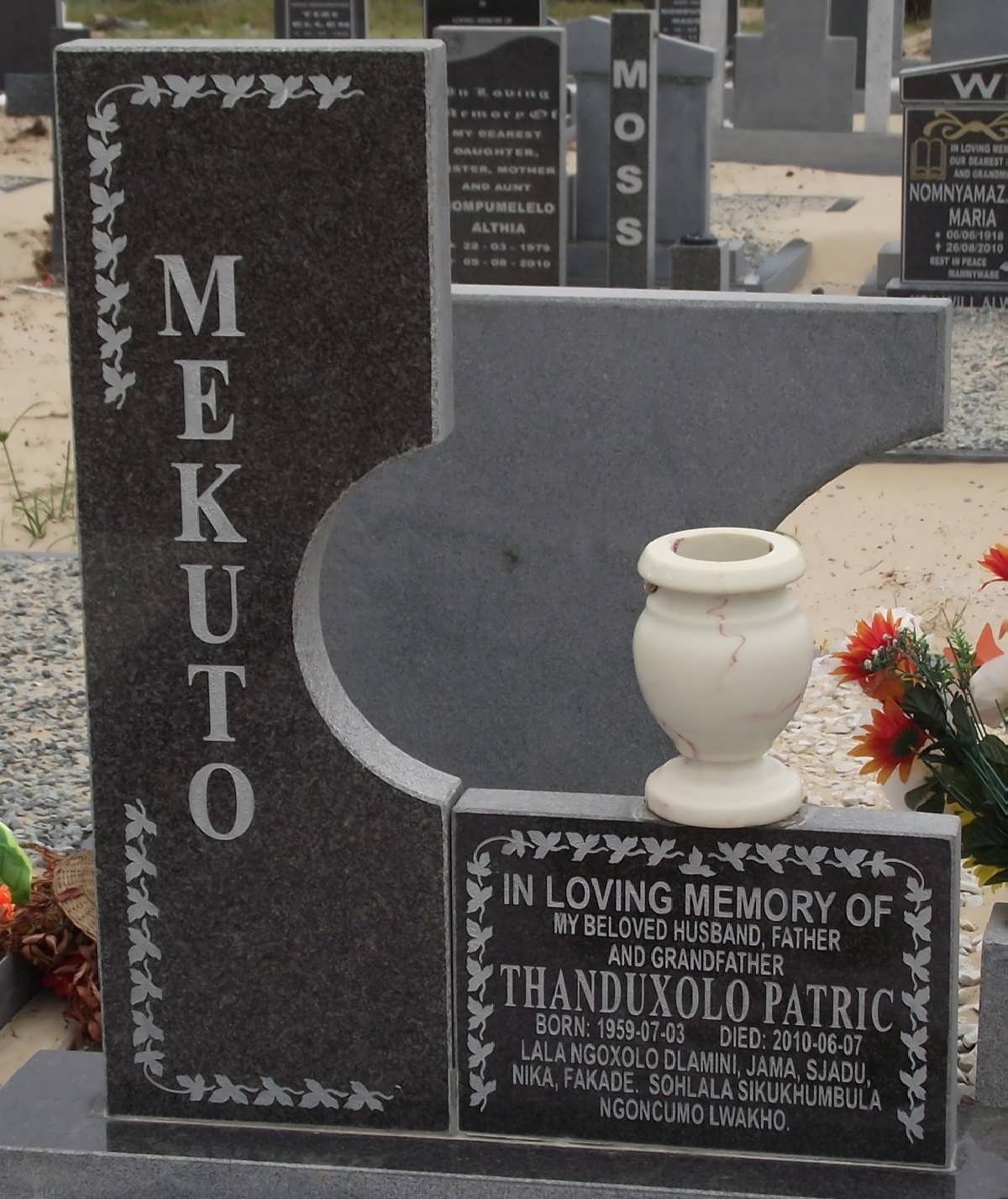 MEKUTO Thanduxolo Patric 1959-2010