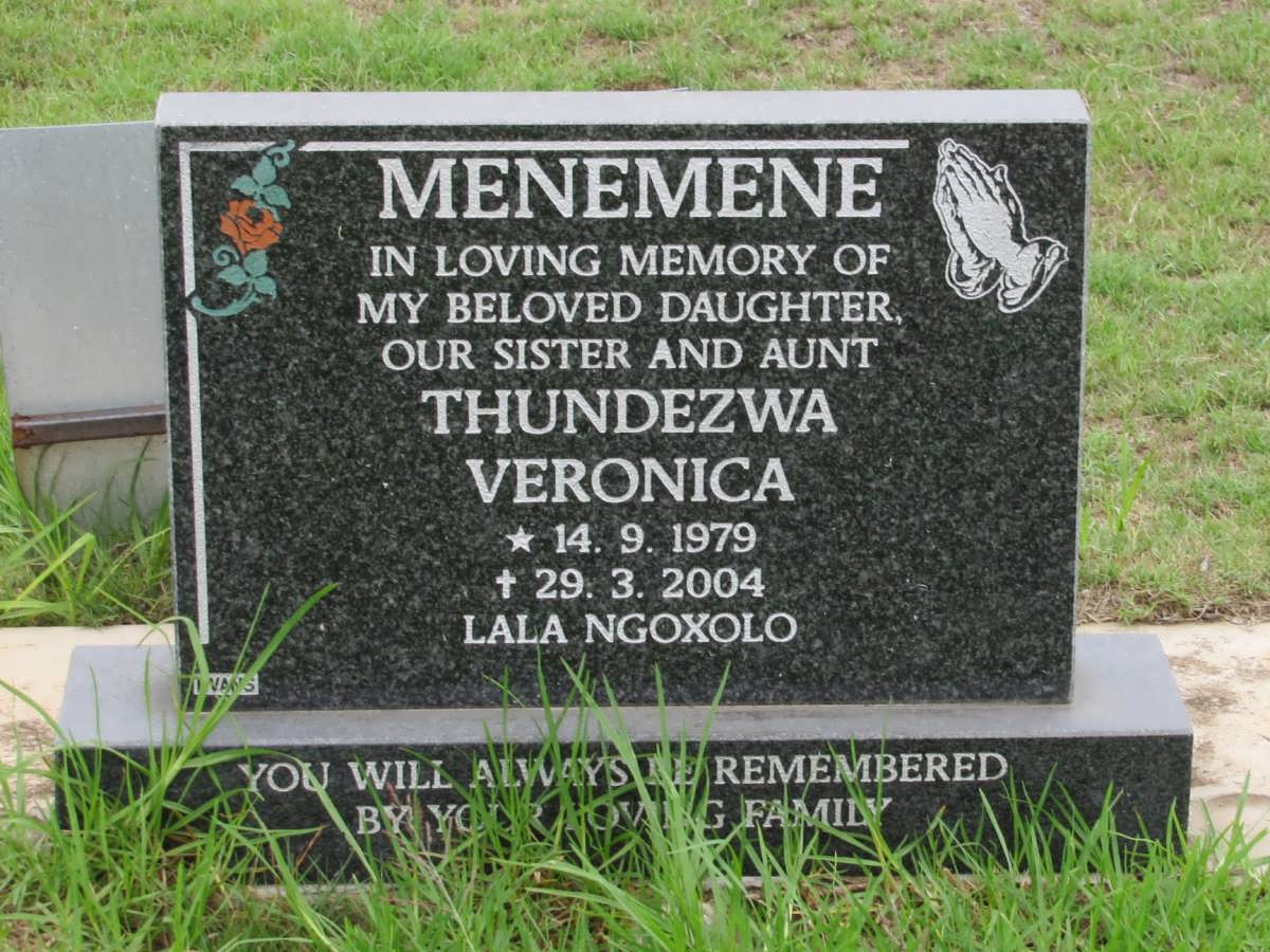 MENEMENE Thundezwa Veronica 1979-2004
