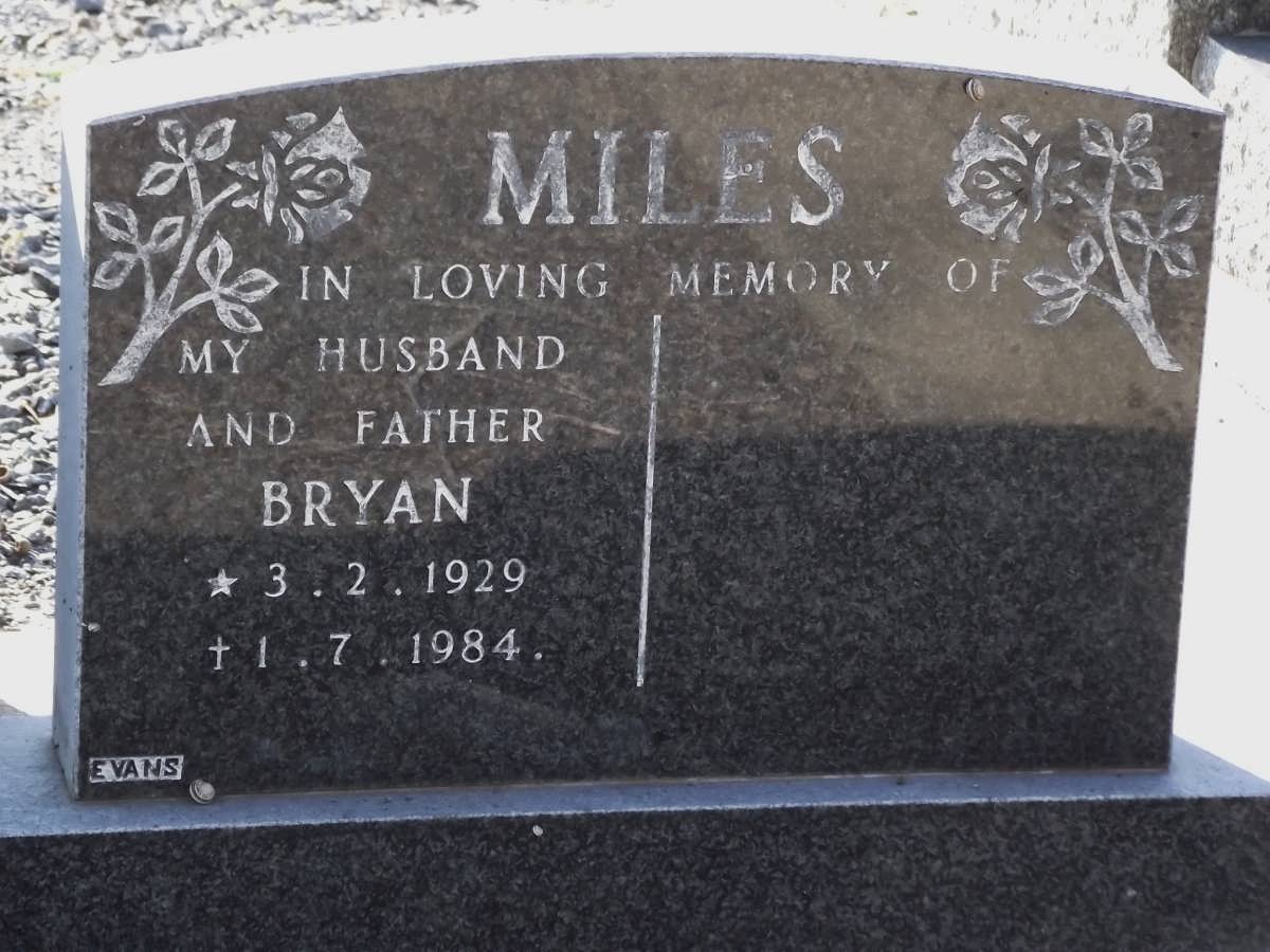MILES Bryan 1929-1984