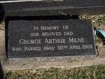 MILNE George Arthur -1962