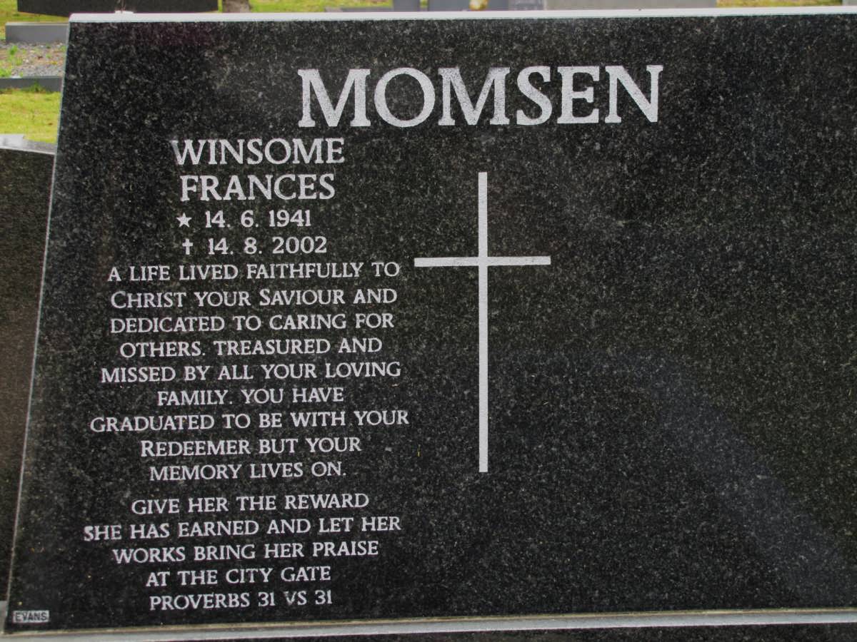 MOMSEN Winsome Frances 1941-2002
