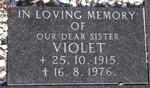 MORGAN Violet 1915-1976