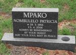 MPAKO Nombulelo Patricia 1956-2006