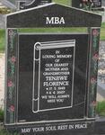 MBA Tenjiwe Florence 1949-2007