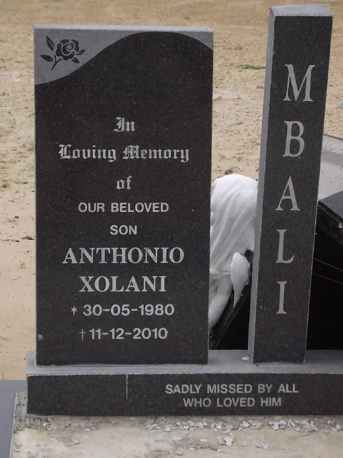 MBALI Anthonio Xolani 1980-2010