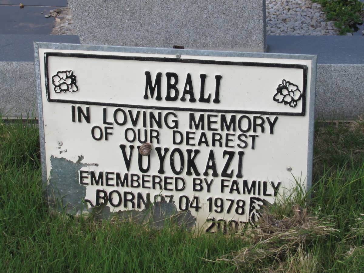MBALI Vuyokazi 1978-2007