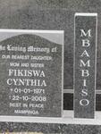 MBAMBISO Fikiswa Cynthia 1971-2008
