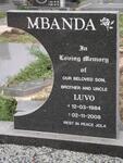 MBANDA Luvo 1984-2008