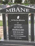 MBANE Luvuyo Mangaliso 1962-2002