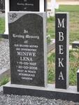 MBEKA Miniwe Lena 1927-2008