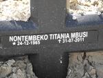 MBUSI Nontembeko Titania 1965-2011