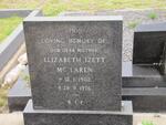 MC LAREN Elizabeth Izett 1902-1976