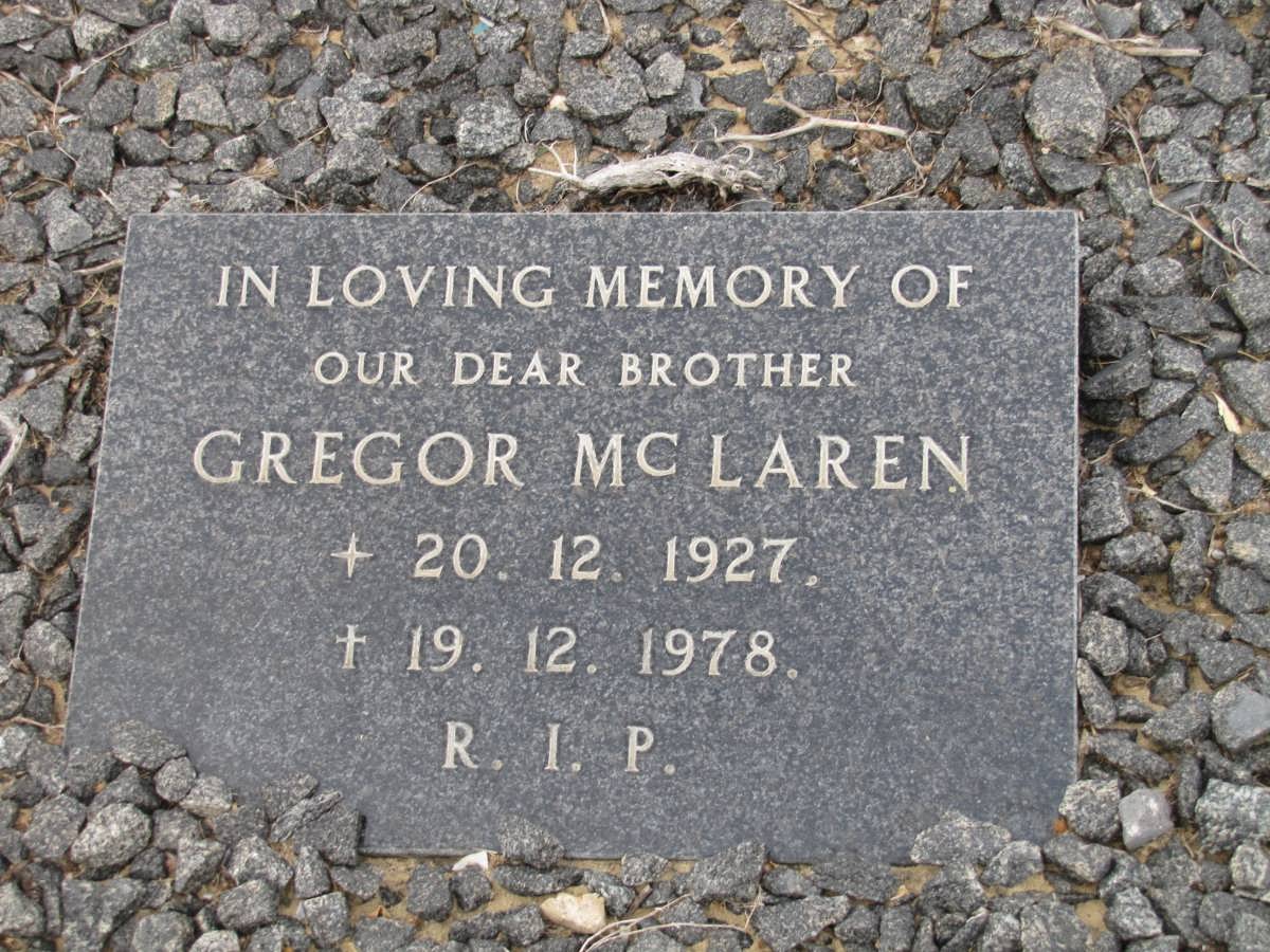 MC LAREN Gregor 1927-1978