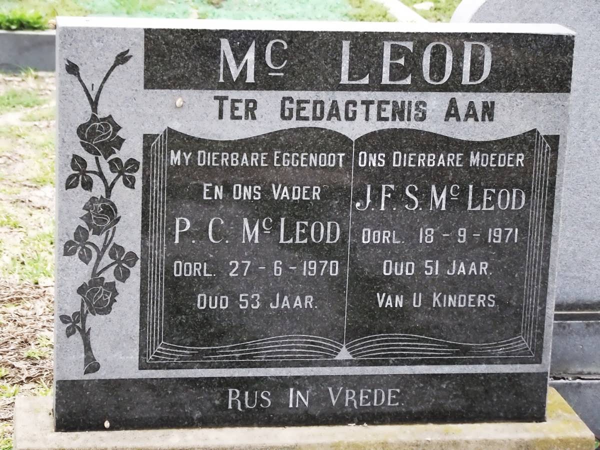 MC LEOD P.C. -1970 & J.F.S. -1971