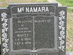 Mc NAMARA Matty 1900-1978