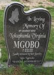 MGOBO Nokuphumla Virginia 1959-2005