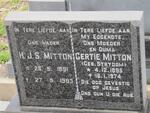 MITTON H.J.S. 1891-1983 & Gertie STRYDOM 1895-1974