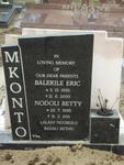 MKONTO Balekile Eric 1935-2000 & Nodoli Betty 1935-2011
