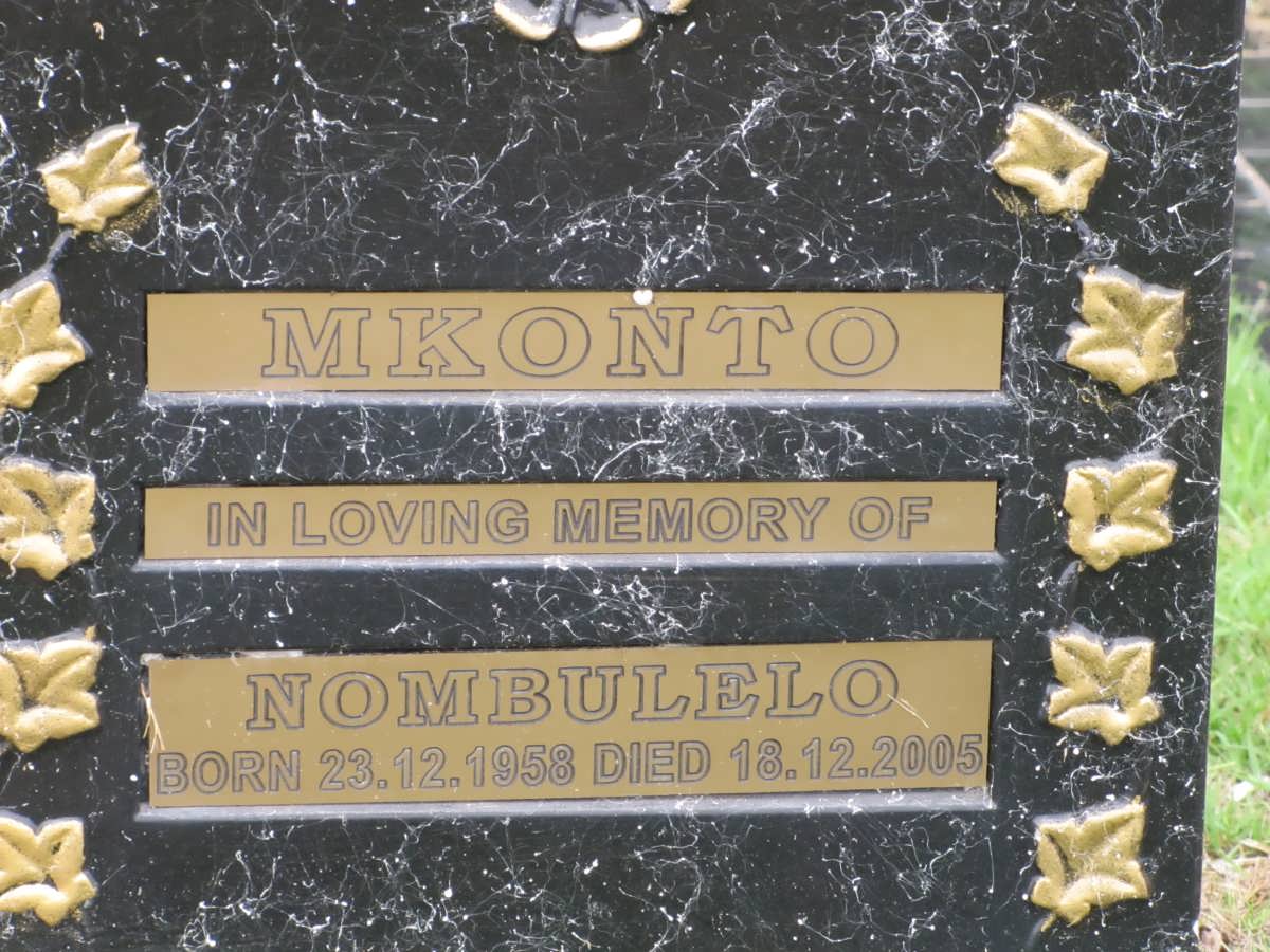 MKONTO Nombulelo 1958-2005