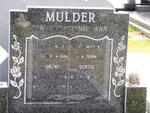 MULDER Lourens 1934-1986 & Gertie 1933-