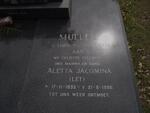 MULLER Aletta Jacomina 1935-1996