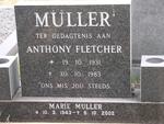 MULLER Anthony Fletcher 1931-1983 & Marie 1943-2002