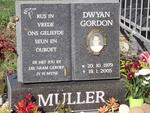 MULLER Dwyan Gordon 1979-2005