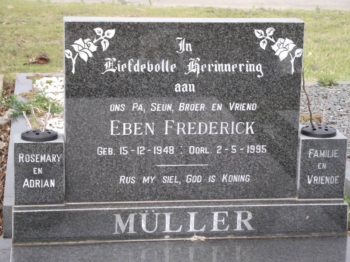 MULLER Eben Frederick 1948-1995
