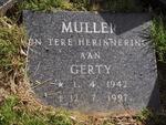 MULLER Gerty 1942-1997