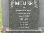 MULLER Johan 1919-1999