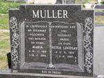 MULLER Peter Lindsay 1910-1987 & Maria 1916-1986