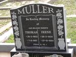 MULLER Thomas 1902-1967 & Irene 1909-1984