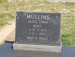 MULLINS Alice Edna Mary 1910-1985