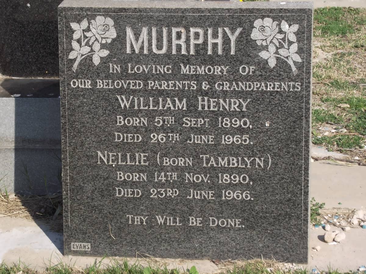 MURPHY William Henry 1890-1965 & Nellie TAMBLYN 1890-1966
