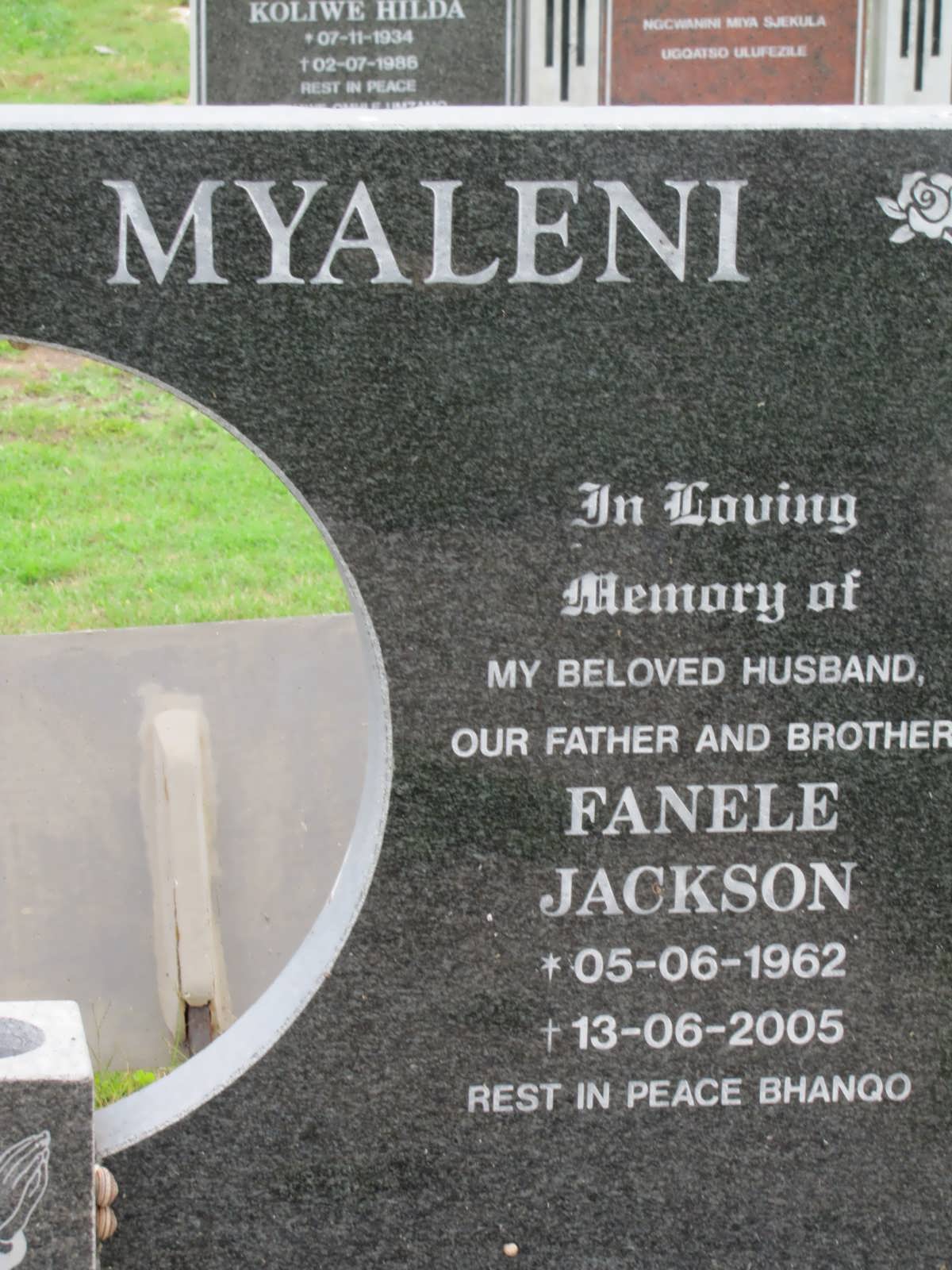 MYALENI Fanele Jackson 1962-2005