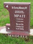 MYOLELI Mpati 1947-2005