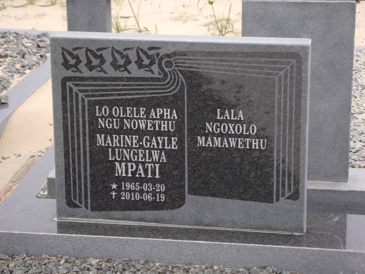 MPATI Marine-Gayle Lungelwa 1965-2010