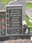 MPUPUTLA Teboho Justice 1976-2005