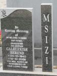 MSIZI Galelekile Berend 1940-2006