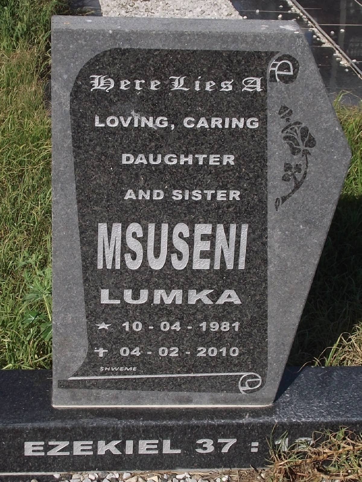 MSUSENI Lumka 1981-2010