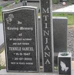 MTINJANA Tembile Samuel 1947-2002
