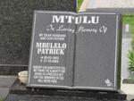 MTULU Mbulelo Patrick 1953-2005