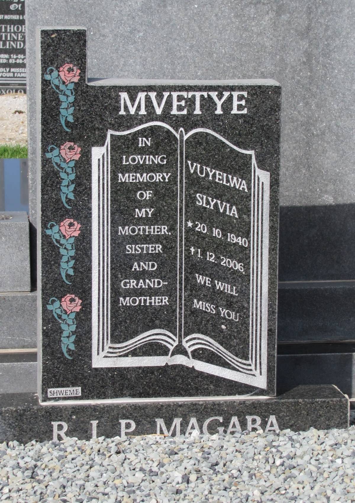 MVETYE Vuyelwa Slyvia 1940-2006