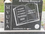 MVULA Thanduxolo Crosby 1981-2006