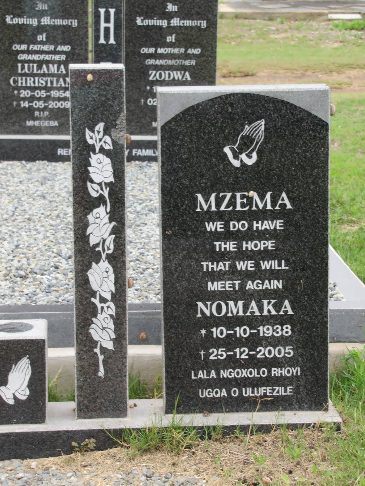 MZEMA Nomaka 1938-2005