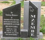 MZEMBE Sindiswa Enid 1932-2009